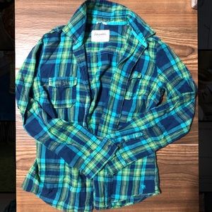Aeropostale long sleeve plaid top